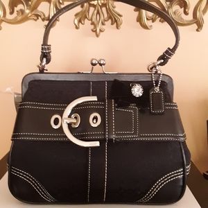 Coach Mini Satchel Vintage Frame Bag Signature "C"